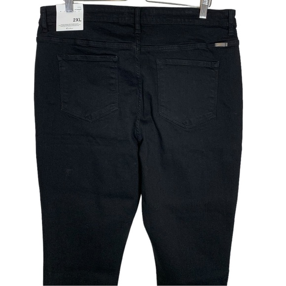 KanCan East Hartford High Rise Button Fly Skinny Jeans Black Size 2XL NWT - Picture 6 of 10
